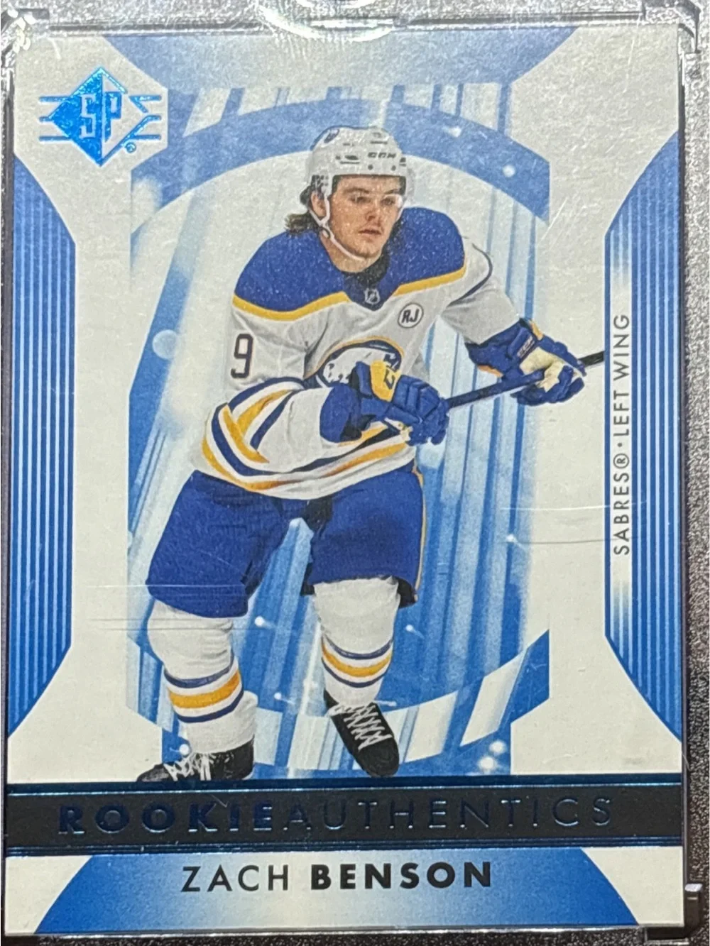 Upper Deck SP Authentic Zach Benson Rookie Trading Card